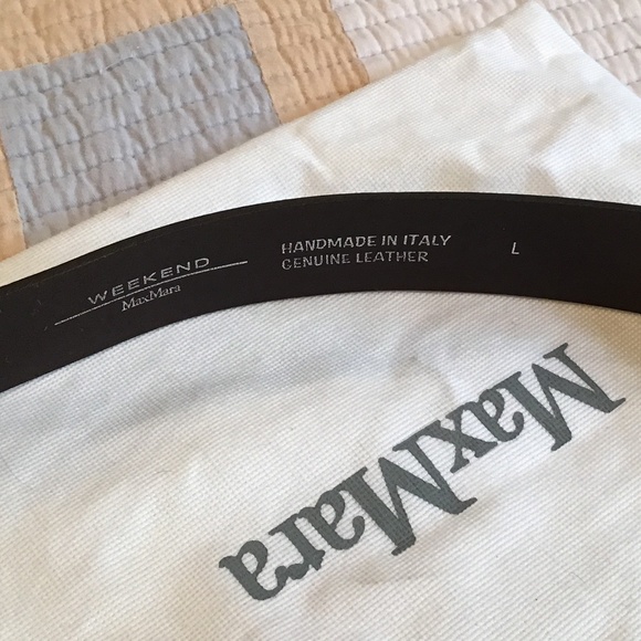 MaxMara handmade leather belt 35”-39” like new main image 3